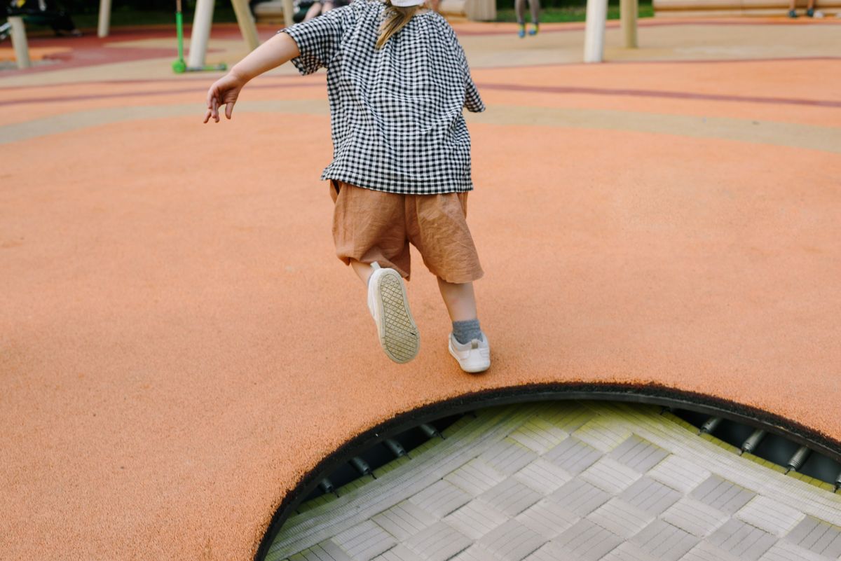 Trampolins no Parque Feliz